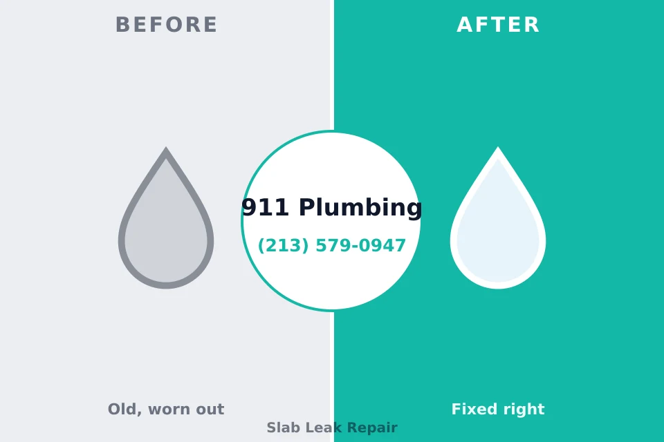 Before and after: plumbing repair Woodbourne, PA